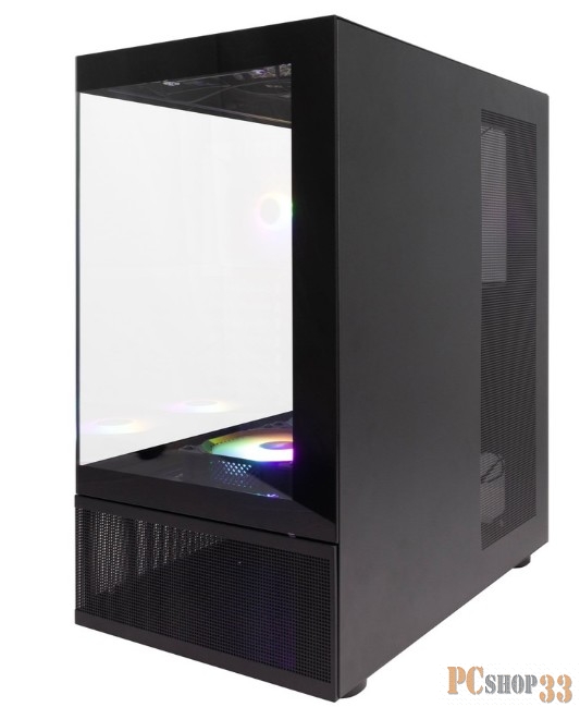 Корпус 1STPLAYER MIKU Mi7-A Black / ATX / 3x120mm LED fans / Mi7-A-BK-2F1R-1F1