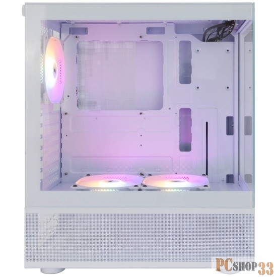 Корпус 1STPLAYER MIKU Mi7-A White / ATX / 3x120mm LED fans / Mi7-A-WH-2F1R-W-1F1-W