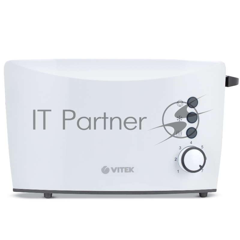 Тостер Vitek VT-7166 (MC) белый/серый