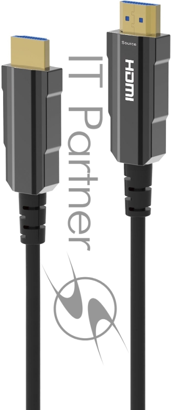 Кабель аудио-видео Digma HDMI (m)/HDMI (m) 50м. позолоч.конт. черный (HDMI-AOC2.1-50)