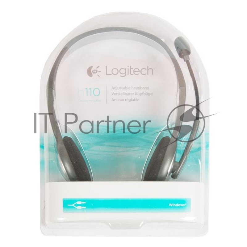 Гарнитура Logitech Headset H110 grey (981-000472/981-000271)