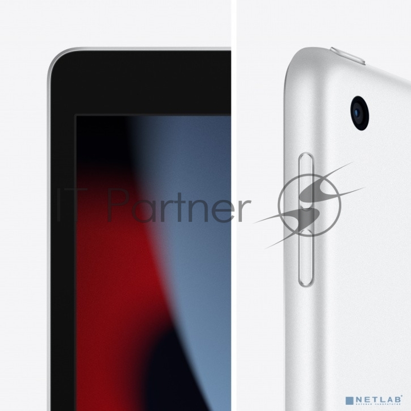 Планшет Apple iPad 2021 A2602 A13 Bionic 6С ROM64Gb 10.2 IPS 2160x1620 iOS серебристый 8Mpix 12Mpix BT WiFi Touch 10hr
