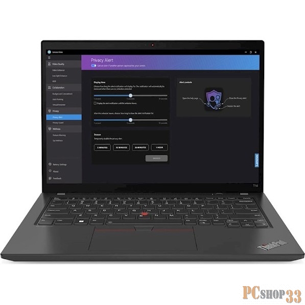 Ноутбук Laptop Lenovo ThinkPad model: T14 Gen 4 Black 14 FHD 400nits/i7-1355U/32GB/1TB SSD/W11PRO