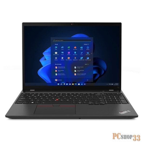 Ноутбук Laptop Lenovo ThinkPad model: T16 Gen 2 Black 16 FHD 300nits/i7-1355U/16GB/512GB SSD/W11PRO