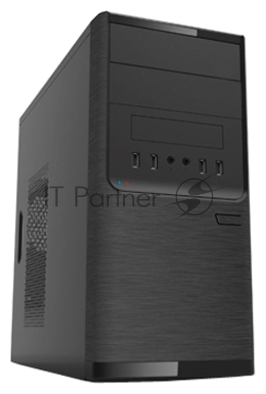 Корпус Minitower Powerman ES-701BK, mATX, черный (450Вт)