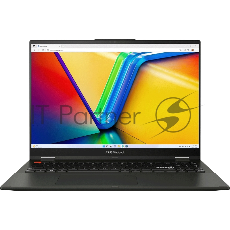Ноутбук ASUS Vivobook S 16 Flip TP3604VA-MC102 Intel Core i3 1315U 1200MHz/16/1920x1200/8GB/512GB SSD/Intel UHD Graphics/Wi-Fi/Bluetooth/DOS (90NB1051-M003M0) Black