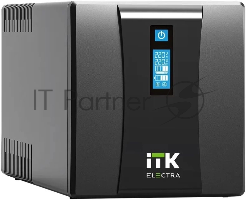 Источник бесперебойного питания Line-interactive 1,5кВА/900Вт, фаза 1/1, LCD дисплей, с АКБ 2х9AH, USB, Schuko