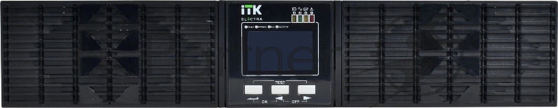 Источник бесперебойного питания Online Rackmount 3кВА/3кВт, однофазный с LCD дисплеем 72VDC с АКБ 2U 6х7AH