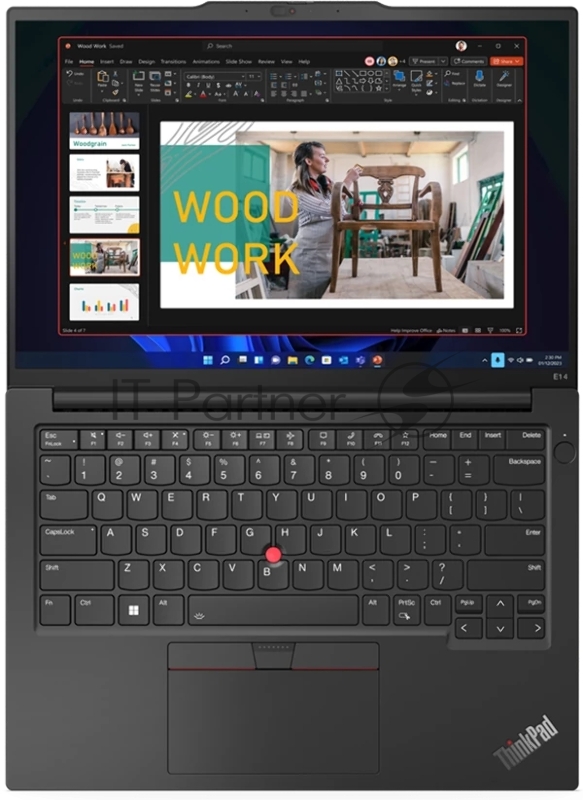 Ноутбук Lenovo ThinkPad E14 Gen 5 Ryzen 7 7730U 16Gb SSD 512Gb AMD Radeon Graphics 14 WUXGA IPS Cam 47Вт*ч No OS KBD RUENG Черный 21JSS0Y500