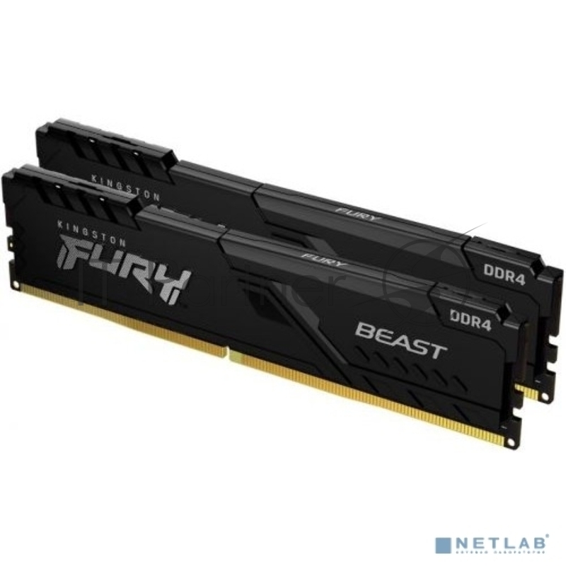 Память оперативная Kingston 64GB 3600MHz DDR4 CL18 DIMM (Kit of 2) FURY Beast Black