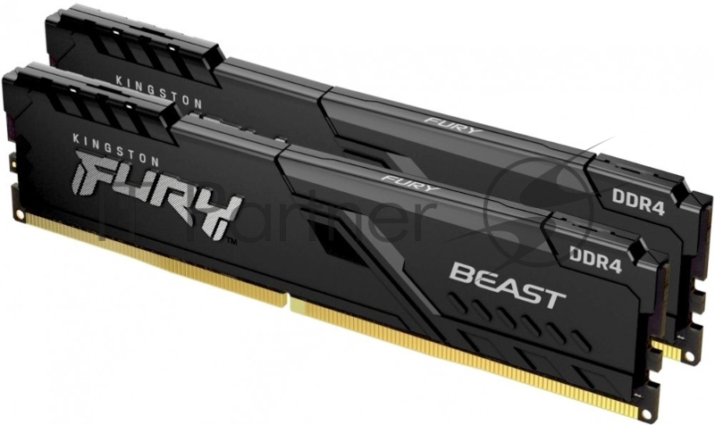 Память оперативная Kingston 64GB 3600MHz DDR4 CL18 DIMM (Kit of 2) FURY Beast Black