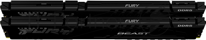 Оперативная память Kingston DRAM 32GB 5200MHz DDR5 CL40 DIMM (Kit of 2) FURY Beast Black EAN: 740617324358