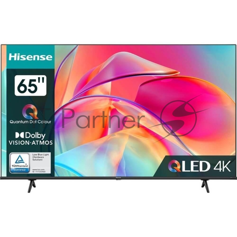 Телевизор HISENSE 65 65E7KQPRO 4K/UHD QLED 3840x2160 2160p TV Bluetooth Wi-Fi Direct VIDAA черный