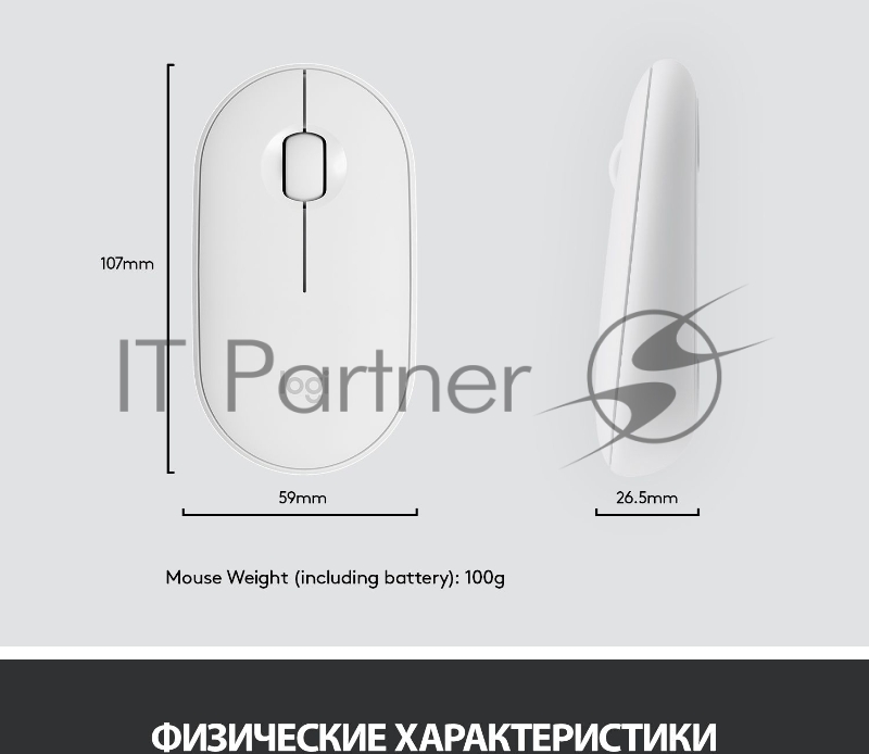 Клавиатура + мышь Logitech Combo MK470 клав:белый/серый мышь:белый USB беспроводная slim