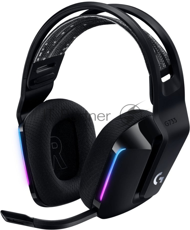 Наушники LOGITECH G733 LIGHTSPEED Wireless RGB Gaming Headset - BLACK - 2.4GHZ - EMEA