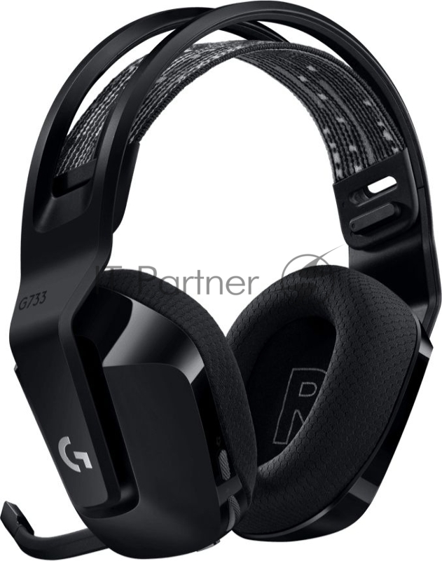 Наушники LOGITECH G733 LIGHTSPEED Wireless RGB Gaming Headset - BLACK - 2.4GHZ - EMEA