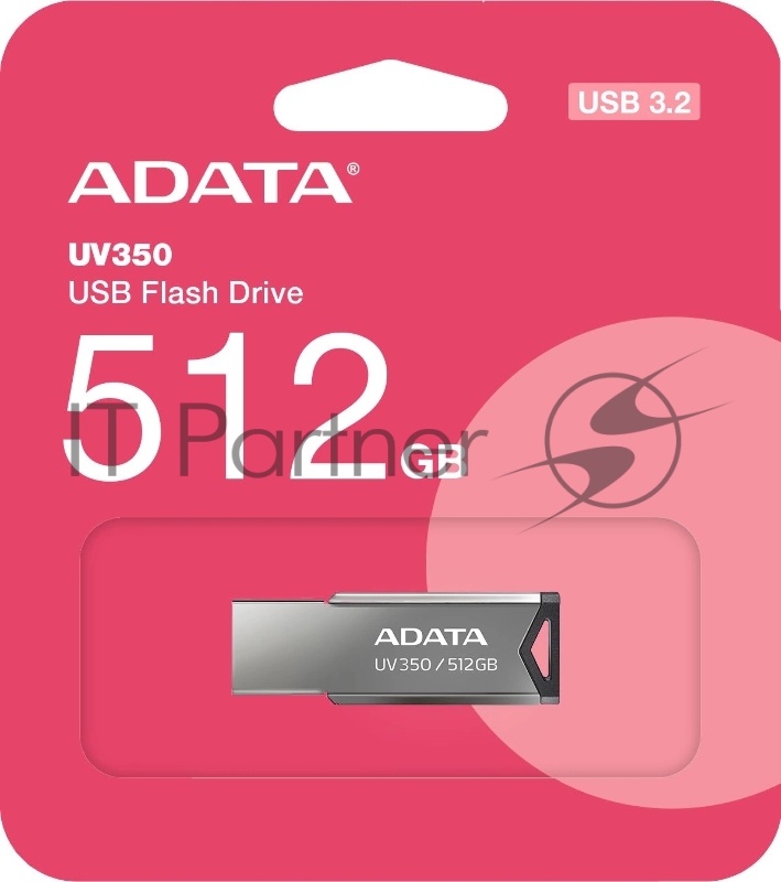 Флеш накопитель 512GB A-DATA UV350, USB 3.2, Черный