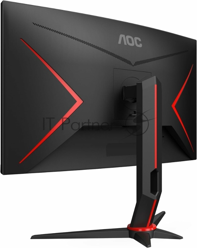 Монитор 27 AOC CQ27G2S Black-Red (VA, изогнутый, 2560x1440, 165Hz, 1 ms, 178°/178°, 250 cd/m, 80M:1, +2xHDMI 2.0, +DP)