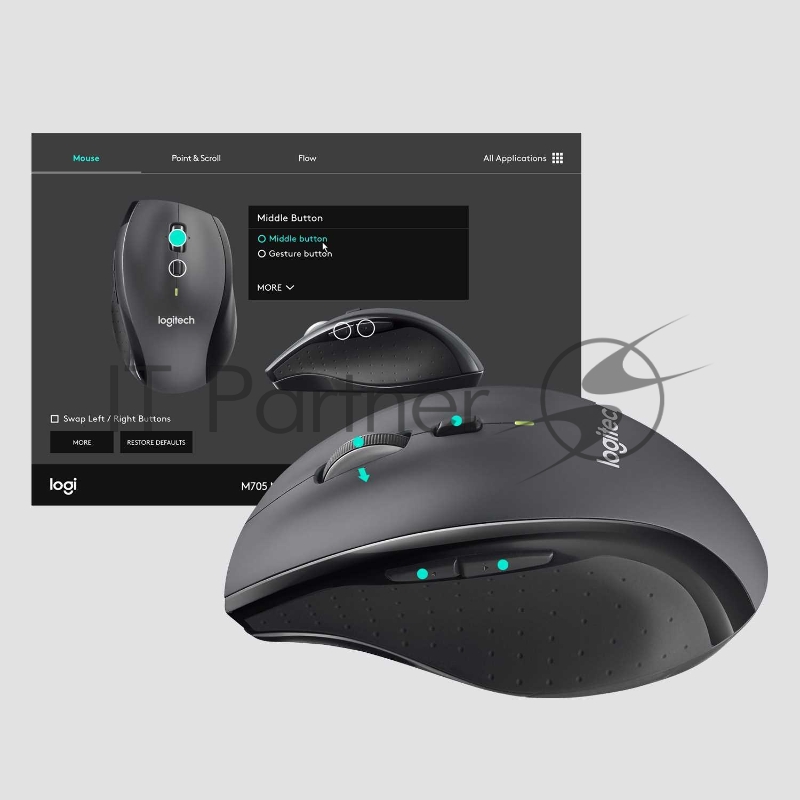Мышь Logitech Wireless Mouse M705 (910-001949/910-001964)