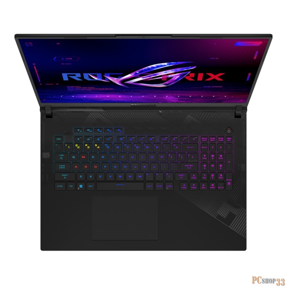Ноутбук Asus ROG Strix Scar 18 G834JYR-R6080W Core i9 14900HX 32Gb SSD2Tb NVIDIA GeForce RTX4090 16Gb 18 IPS WQXGA (2560x1600) Windows 11 Home black WiFi BT Cam (90NR0IP2-M00400)
