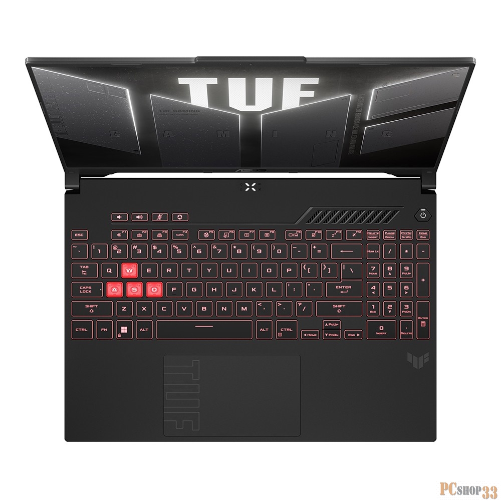 Ноутбук Asus TUF Gaming A16 FA607PV-N3035 Ryzen 7 7845HX 16Gb SSD1Tb NVIDIA GeForce RTX4060 8Gb 16 IPS WUXGA (1920x1200) noOS grey WiFi BT Cam (90NR0IX3-M001T0)