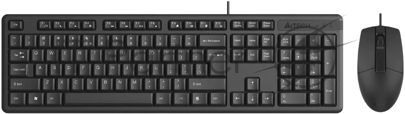 Клавиатура + мышь A4Tech KR-3330S клав:черный мышь:черный USB