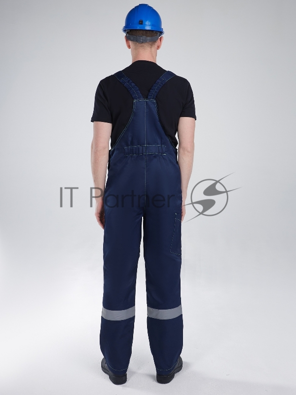 Костюм Сфера NEW (ткань Смесовая,210) полукомбинезон, темно-синий/лимонный, 56-58/ 170-176