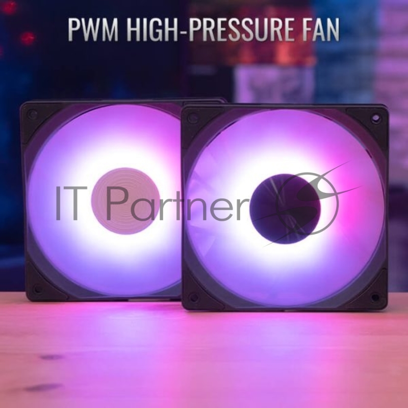 Устройство охлаждения(кулер) Aerocool Rime 4 Dual ARGB PWM 4P Soc-AM5/AM4/1151/1200/2066/1700 4-pin 17-34dB Al 250W LED Ret