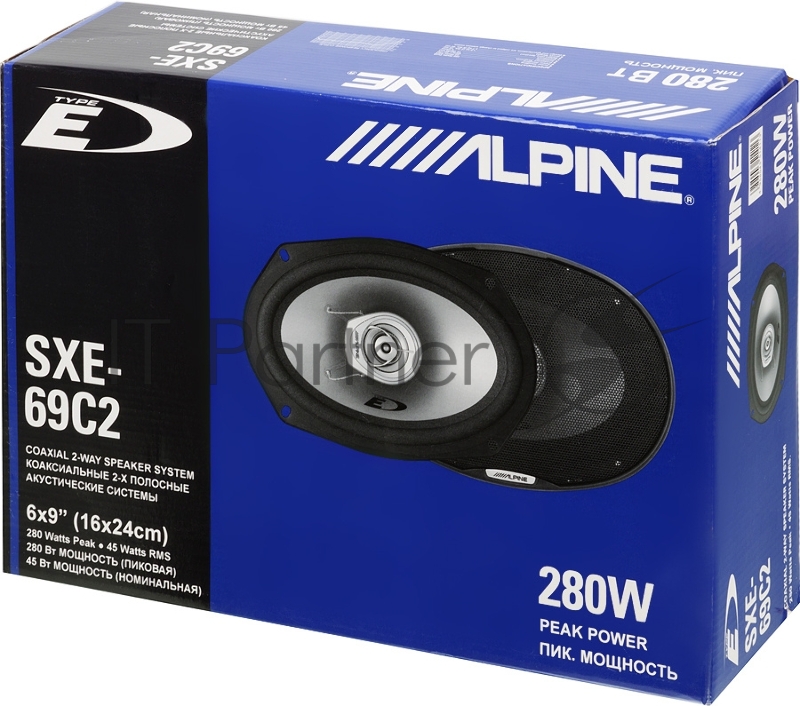 Колонки автомобильные Alpine SXE-69C2 280Вт 92дБ 15x23см (6x9дюйм) (ком.:2кол.) коаксиальные двухполосные