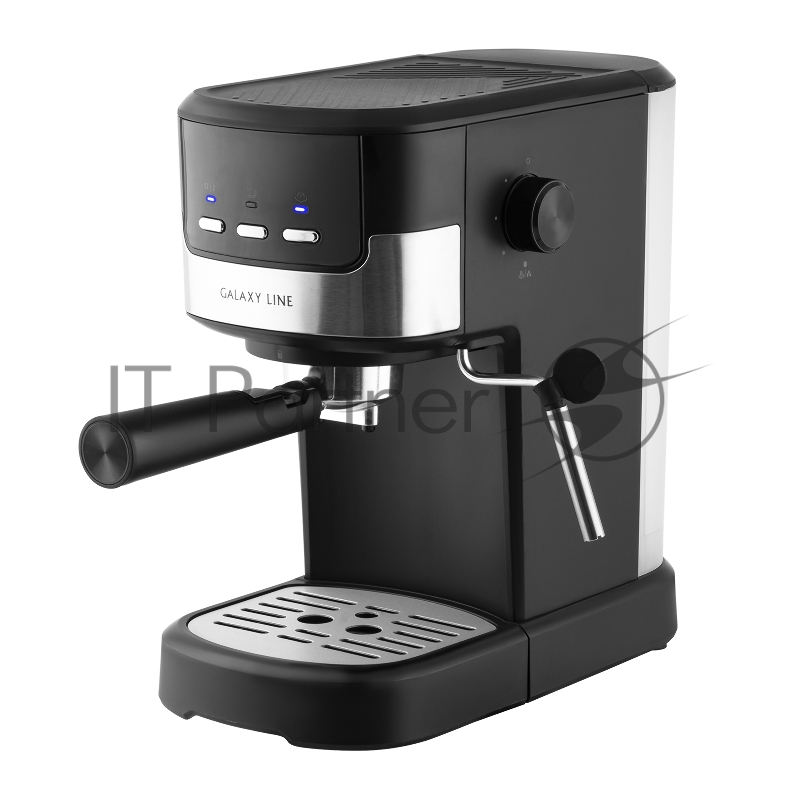 Кофеварка Galaxy LINE GL0757, черный/серебро