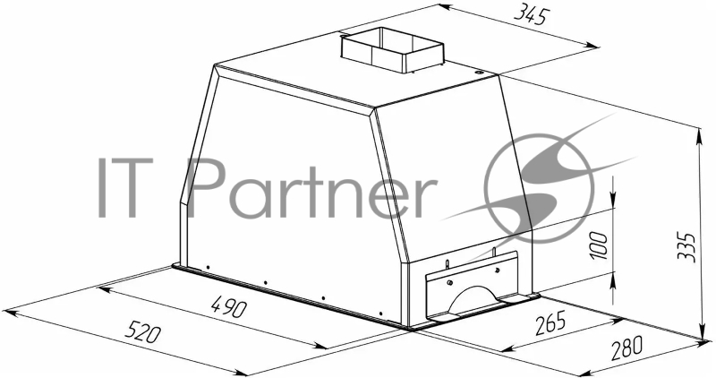 Вытяжка встраиваемая Zigmund & Shtain K 014.5 B