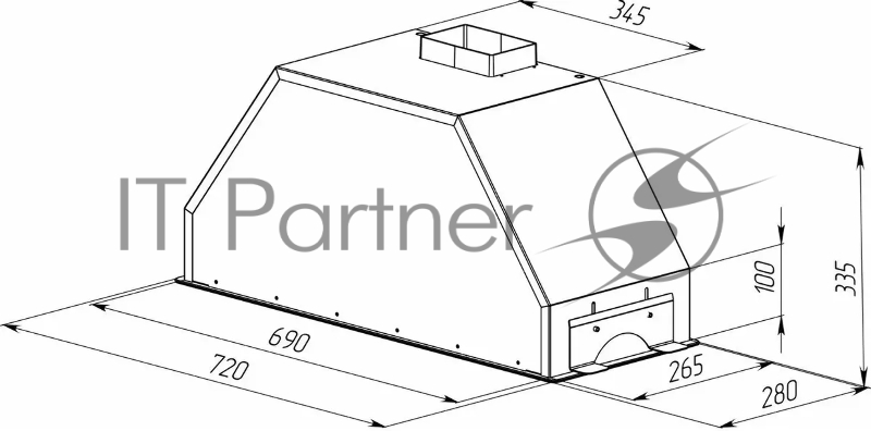 Вытяжка встраиваемая Zigmund & Shtain K 014.7 S