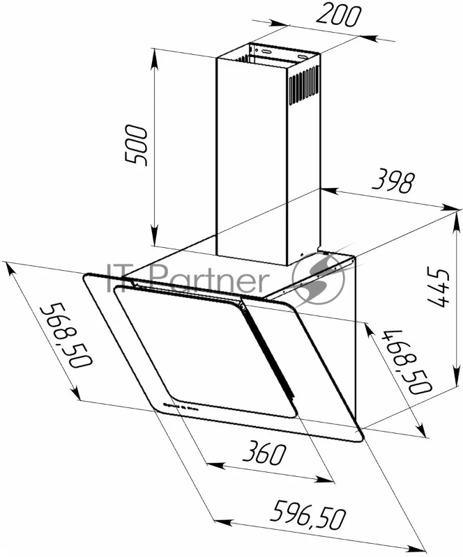 Вытяжка каминная Zigmund & Shtain K 150.6 B