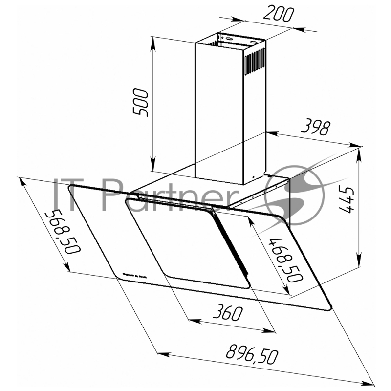 Вытяжка каминная Zigmund & Shtain K 150.9 X