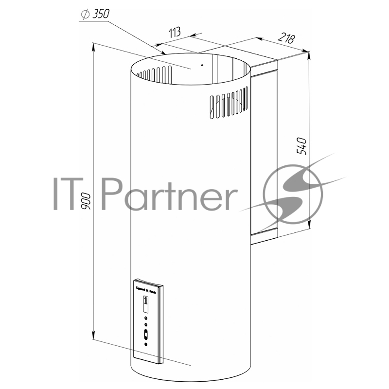 Вытяжка каминная Zigmund & Shtain K 146.4 W