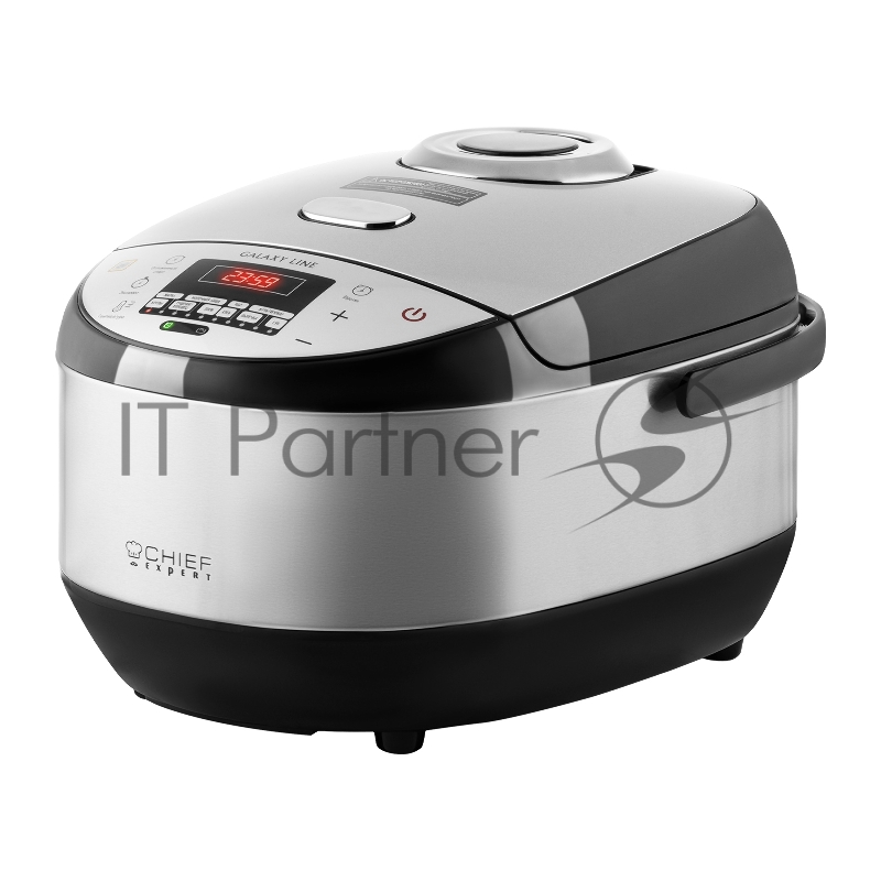 Мультиварка Galaxy LINE GL2648, нерж. сталь/черный