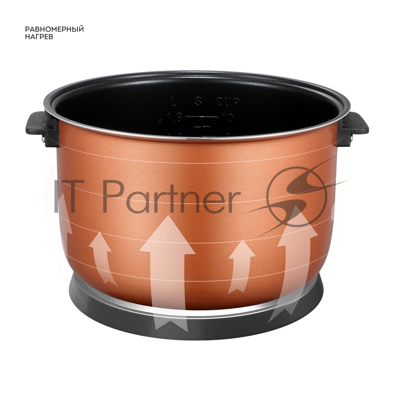 Мультиварка Galaxy LINE GL2649, нерж. сталь/черный