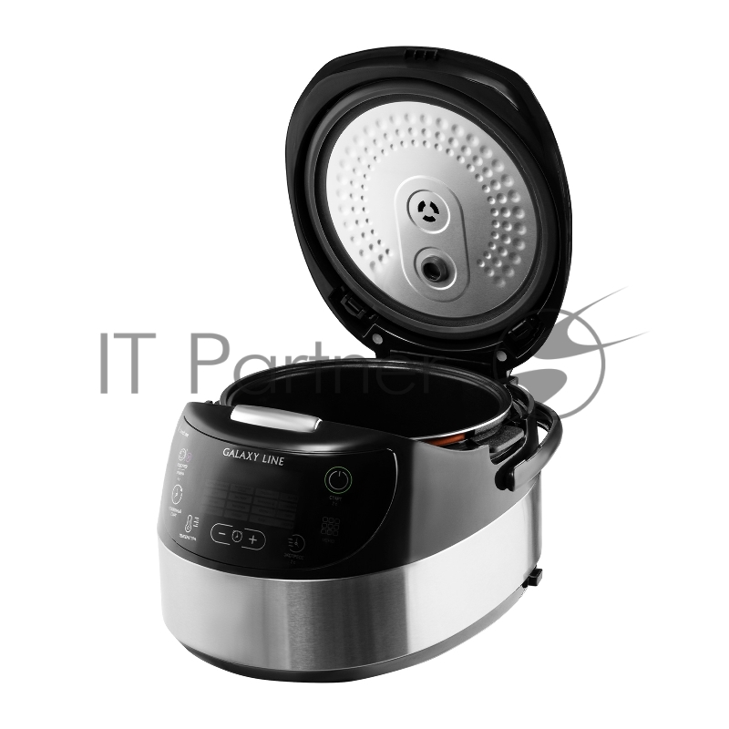 Мультиварка Galaxy LINE GL2649, нерж. сталь/черный