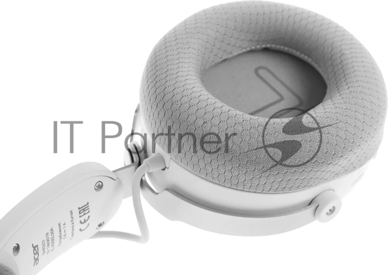 Наушники с микрофоном Acer OHR303 белый мониторные BT/Radio оголовье (ZL.HDSEE.00A)