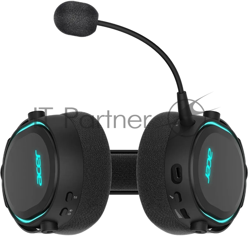 Наушники с микрофоном Acer OHR303 черный мониторные BT/Radio оголовье (ZL.HDSEE.009)