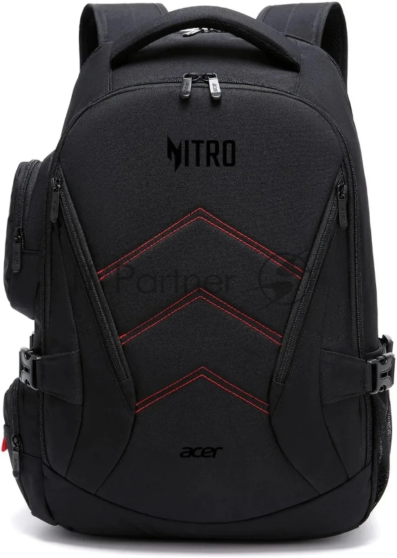 Рюкзак для ноутбука 15.6 Acer Nitro OBG313 черный/красный полиэстер (ZL.BAGEE.00G)