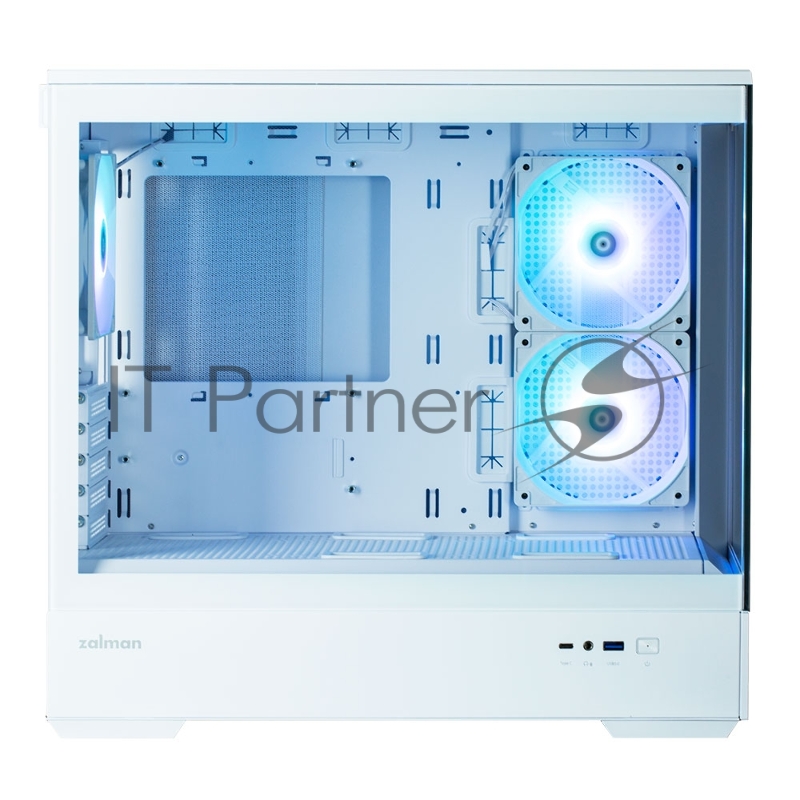 Корпус MiniTower Zalman P30 White (mATX, без БП, ARGB, USB3.2 Type-A + USB3.2 Type-C) (Zalman P30 White)