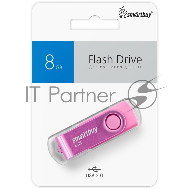 UFD 2.0 накопитель SmartBuy 008GB Twist Pink (SB008GB2TWP)