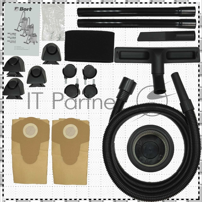 Пылесос строительный Bort BSS-1215 (93417432)