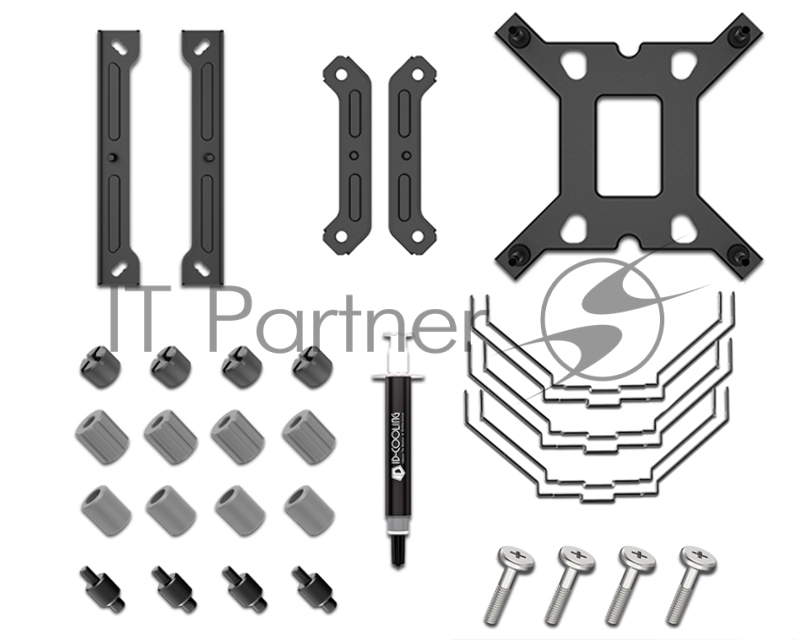 Кулер ID-COOLING SE-207-XT ARGB LGA20XX/1700/1200/115X/AM4 (8шт/кор, TDP 280W, PWM, черный, 7 тепл.трубок + медная база, 2 x FAN 120mm, Addressable RGB LED) RET