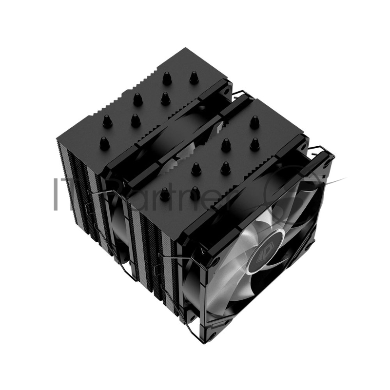 Кулер ID-COOLING SE-207-XT ARGB LGA20XX/1700/1200/115X/AM4 (8шт/кор, TDP 280W, PWM, черный, 7 тепл.трубок + медная база, 2 x FAN 120mm, Addressable RGB LED) RET