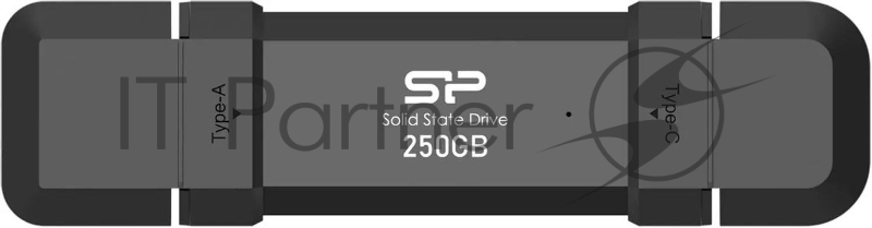 Флеш накопитель 250Gb Silicon Power DS72, USB 3.2/Type-C, Черный, read/write 1050/850Mb/s