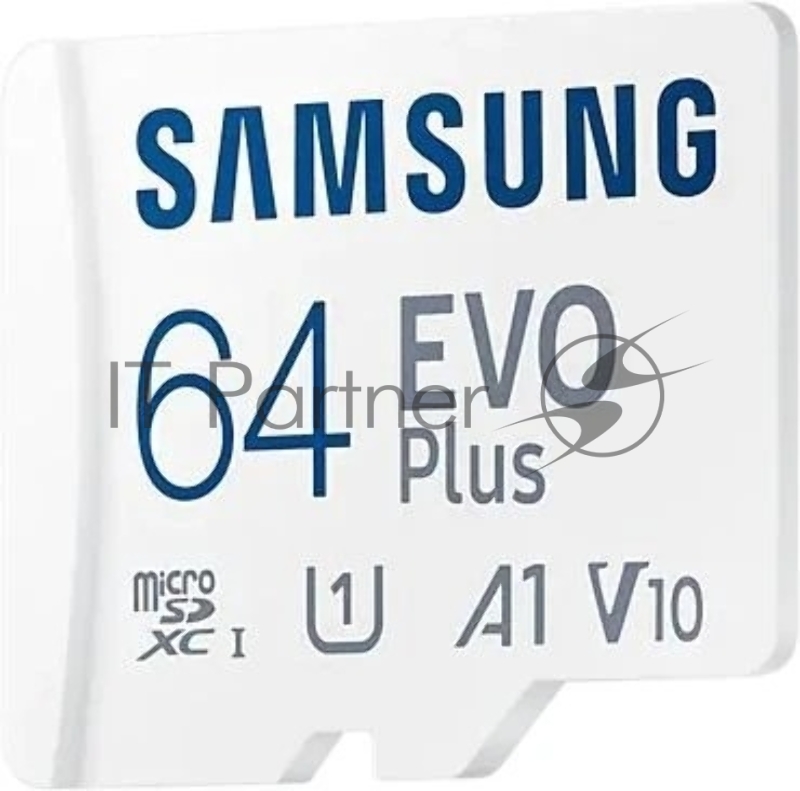 Флеш карта microSD 64GB SAMSUNG EVO PLUS microSDXC Class 10, UHS-I, (SD адаптер) 130MB/s