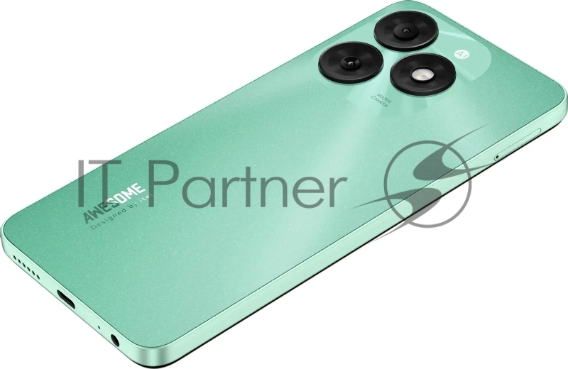 Смартфон Itel A665L A70 256Gb 4Gb зеленый моноблок 3G 4G 2Sim 6.6 720x1612 Android 13 13Mpix 802.11 b/g/n GPS GSM900/1800 GSM1900 TouchSc FM microSDXC max2048Gb