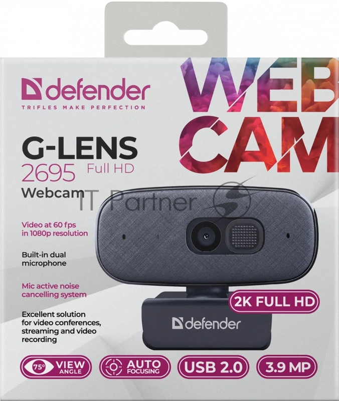 Веб-камера DEFENDER 63195 G-LENS 2695 FULLHD